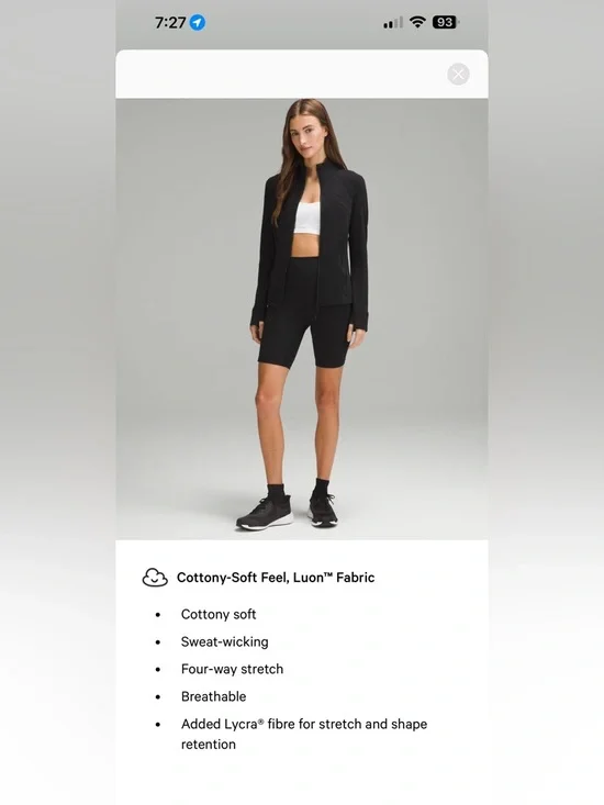 NWT Lululemon Define Full Length Jacket Heathered Black 8 - Picture 6 of 8